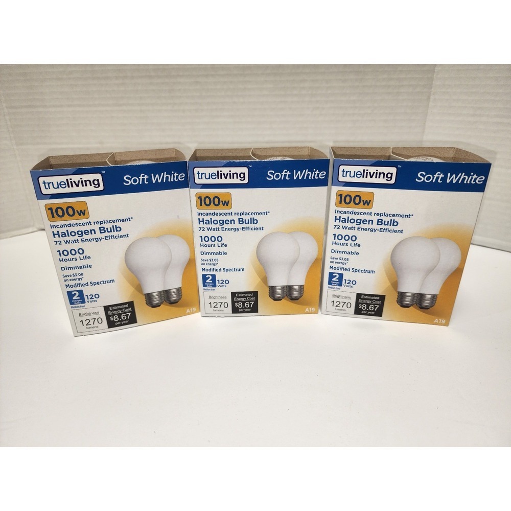 New 6 pack of Halogen light bulbs‎ incandescent replacement